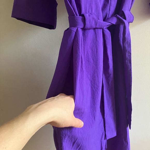 Vintage Purple Button-Up Jumpsuit - Picture 5 of 14